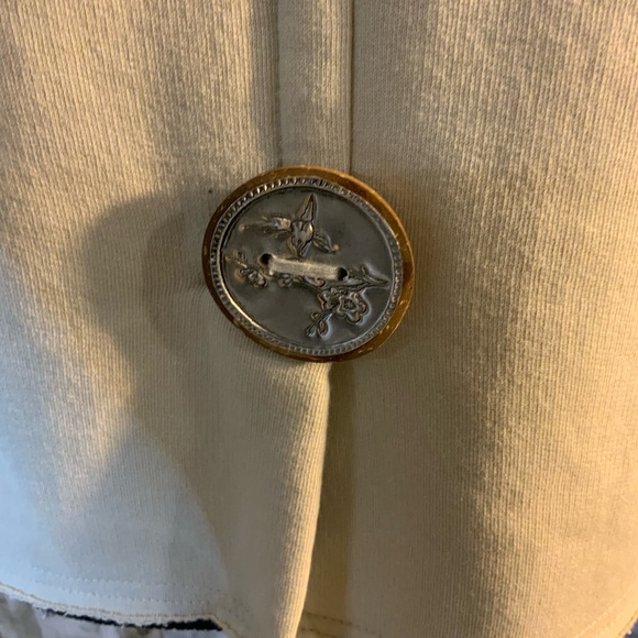 Neon Buddha Cream Blazer with Button Accents - Picture 6 of 7